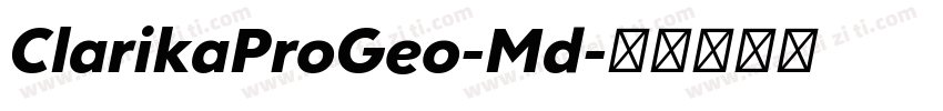 ClarikaProGeo-Md字体转换