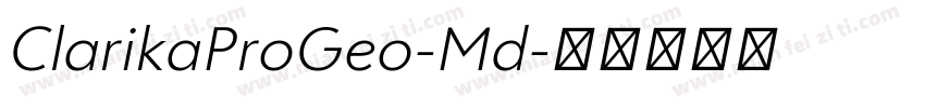 ClarikaProGeo-Md字体转换