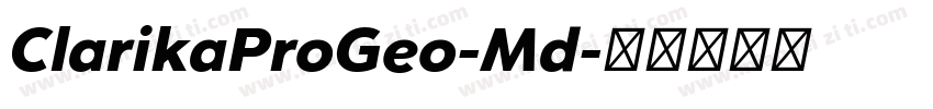 ClarikaProGeo-Md字体转换