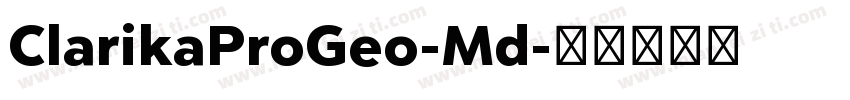 ClarikaProGeo-Md字体转换