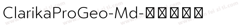 ClarikaProGeo-Md字体转换