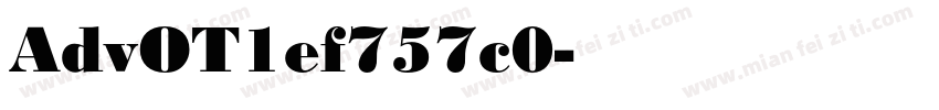 AdvOT1ef757c0字体转换