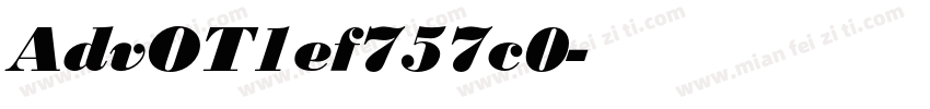 AdvOT1ef757c0字体转换