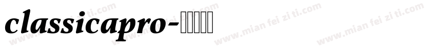 classicapro字体转换