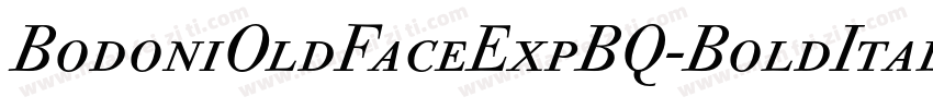 BodoniOldFaceExpBQ-BoldItalicOsF字体转换