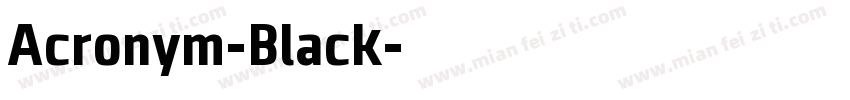 Acronym-Black字体转换
