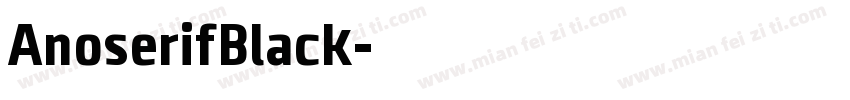 AnoserifBlack字体转换
