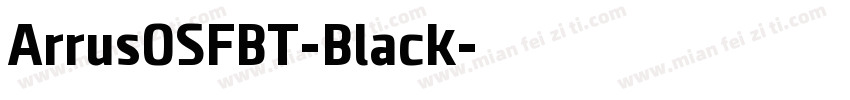 ArrusOSFBT-Black字体转换