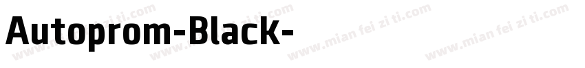 Autoprom-Black字体转换