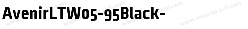 AvenirLTW05-95Black字体转换