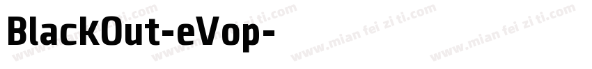 BlackOut-eVop字体转换