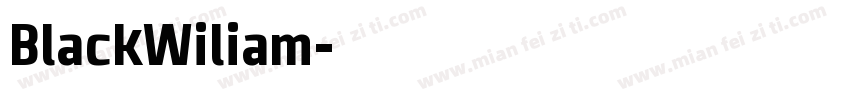 BlackWiliam字体转换