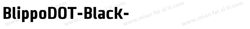 BlippoDOT-Black字体转换