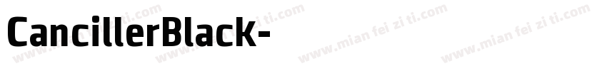 CancillerBlack字体转换