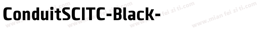 ConduitSCITC-Black字体转换