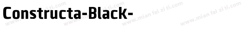 Constructa-Black字体转换