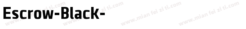 Escrow-Black字体转换