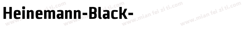 Heinemann-Black字体转换