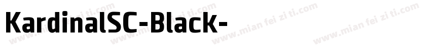 KardinalSC-Black字体转换