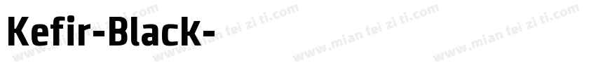 Kefir-Black字体转换