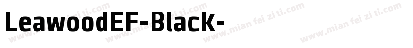 LeawoodEF-Black字体转换