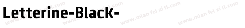 Letterine-Black字体转换