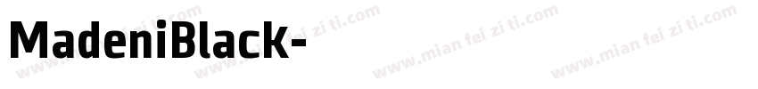 MadeniBlack字体转换