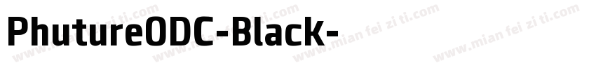 PhutureODC-Black字体转换