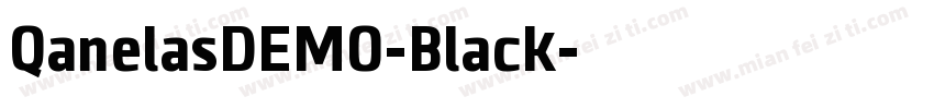 QanelasDEMO-Black字体转换