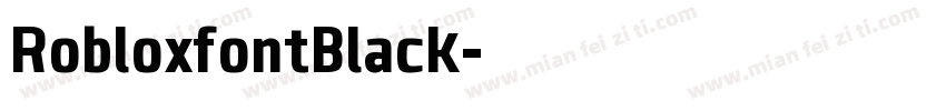 RobloxfontBlack字体转换