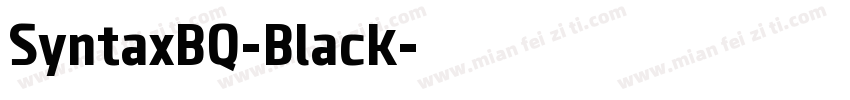 SyntaxBQ-Black字体转换