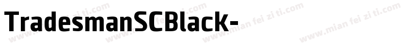 TradesmanSCBlack字体转换