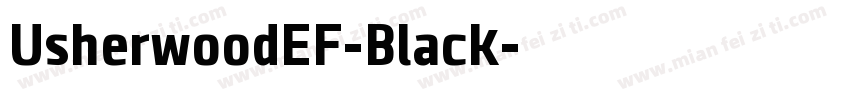 UsherwoodEF-Black字体转换
