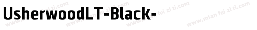 UsherwoodLT-Black字体转换