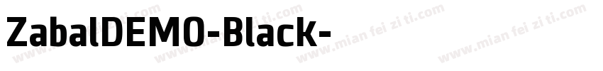 ZabalDEMO-Black字体转换