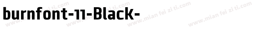 burnfont-11-Black字体转换