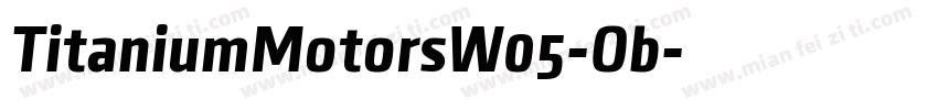 TitaniumMotorsW05-Ob字体转换