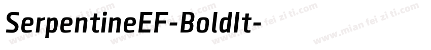 SerpentineEF-BoldIt字体转换
