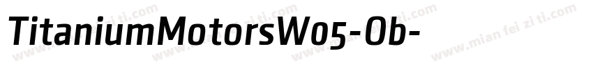TitaniumMotorsW05-Ob字体转换