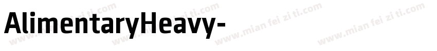 AlimentaryHeavy字体转换