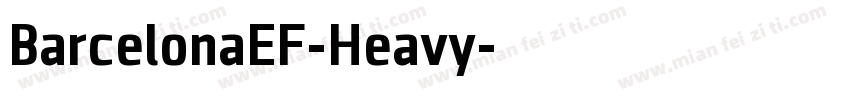 BarcelonaEF-Heavy字体转换