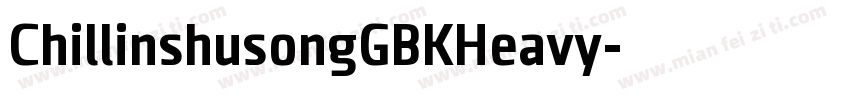 ChillinshusongGBKHeavy字体转换