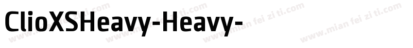 ClioXSHeavy-Heavy字体转换