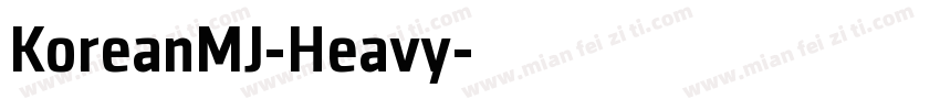 KoreanMJ-Heavy字体转换