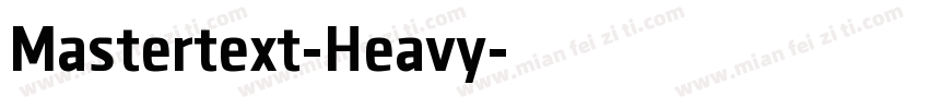 Mastertext-Heavy字体转换