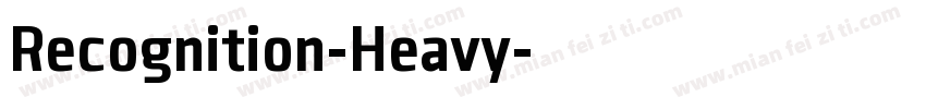 Recognition-Heavy字体转换
