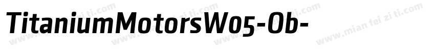 TitaniumMotorsW05-Ob字体转换