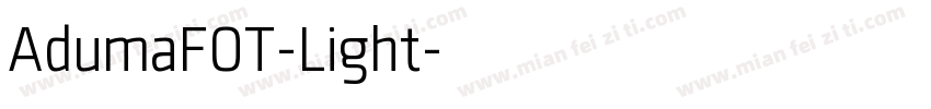 AdumaFOT-Light字体转换
