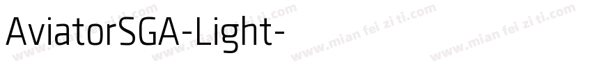 AviatorSGA-Light字体转换