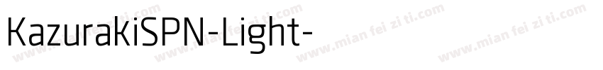 KazurakiSPN-Light字体转换